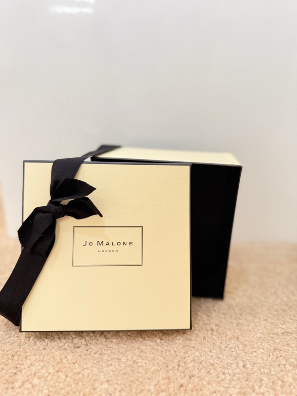 Jo Malone Cream Box with Black Ribbon